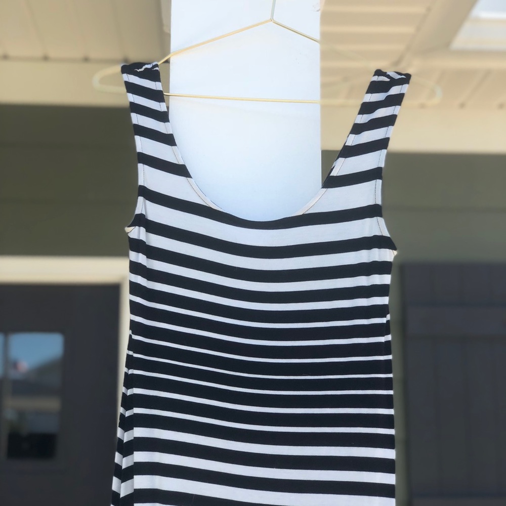 Striped maxi dress